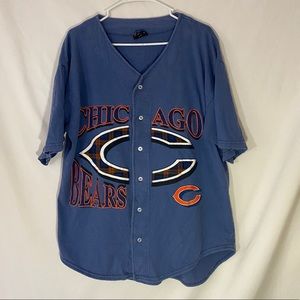 MENS VINTAGE BUTTON UP CHICAGO BEARS SHIRT 1996